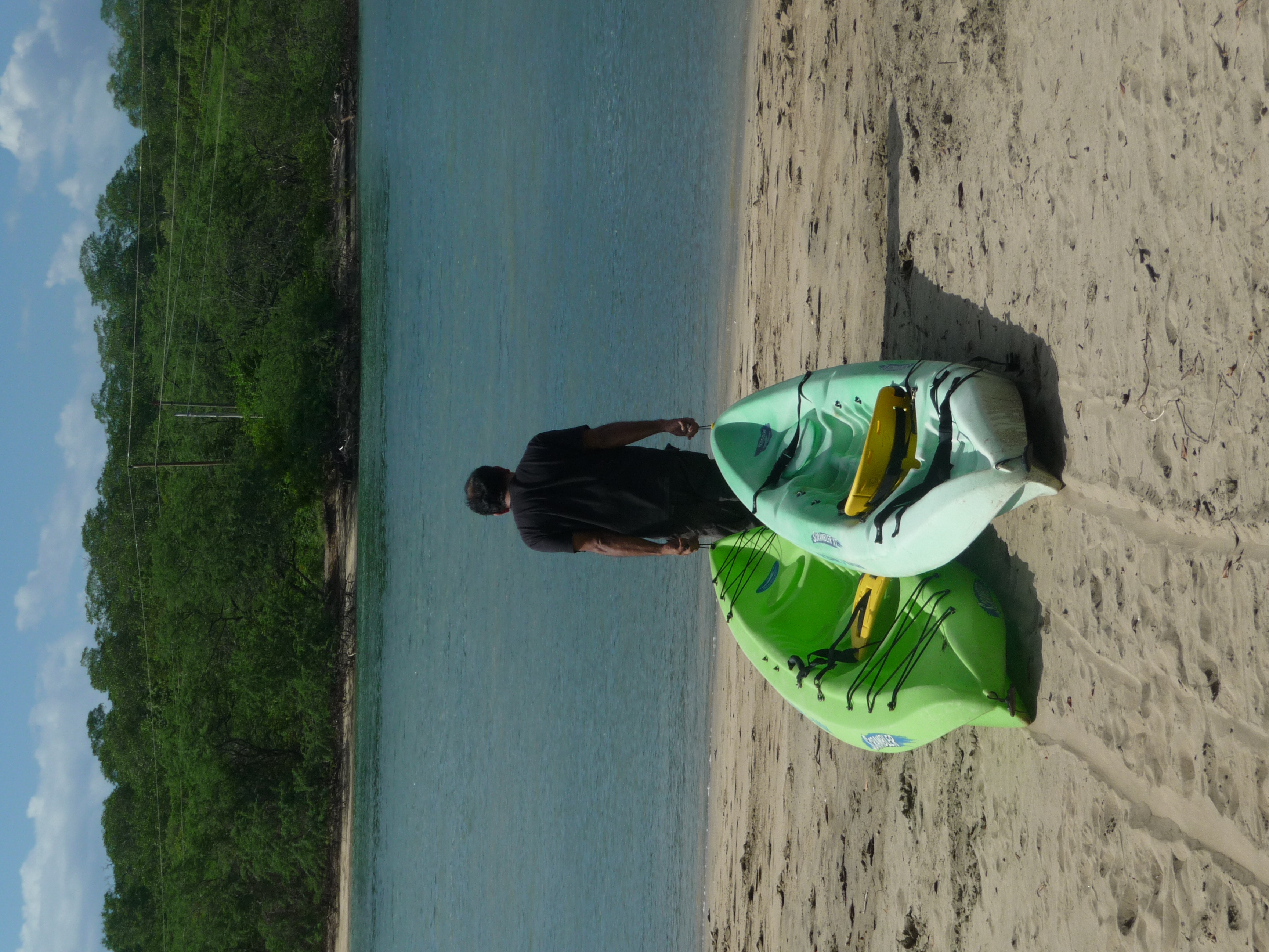 costa rica, tamarindo, kayak, estuaire